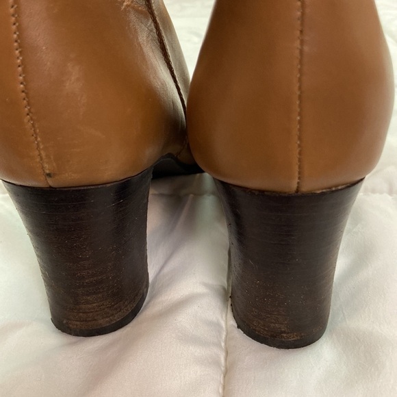 Madison & Max February Camel Stack Heeled Booties Size 7 - Picture 7 of 12